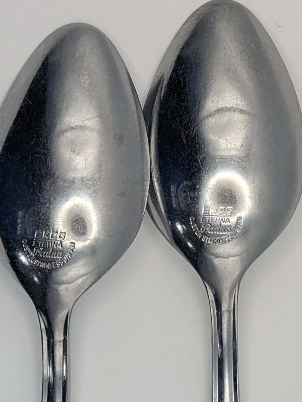 Ekco Eterna Padua Custom Stainless‎ Japan Place Spoons - Set of 2 MCM